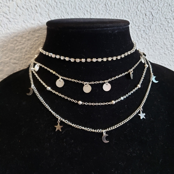 3 Unlisted Necklaces- Celestial Choker- 5 - Picture 14 of 15
